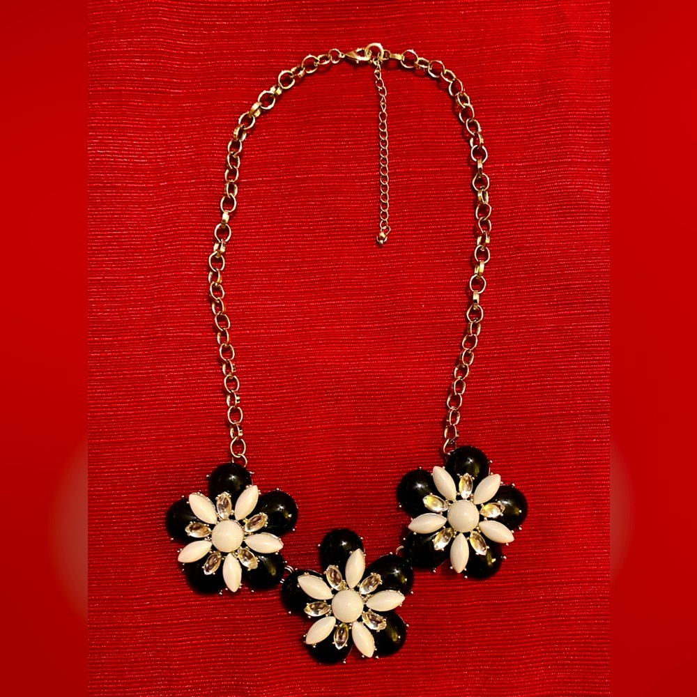 Black and White Statement Necklace